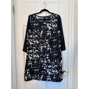 Gap Lightweight Unstructured Dress – Size L – Black/White